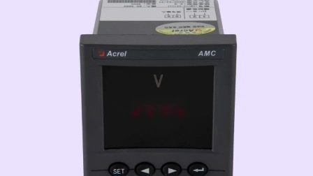 Acrel 0,5 classe ampèremètre monophasé compteur de courant LCD affichage LCD compteur d'énergie Amc72L-Ai AC 100 V avec taille de panneau 75*75 RS485 en option