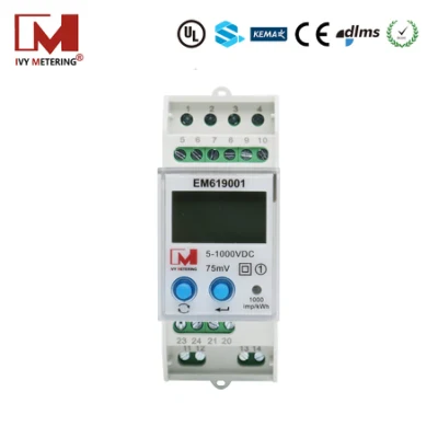 Monophasé RS485 Modbus PV sur réseau Compteur d'énergie solaire CC intelligent bidirectionnel