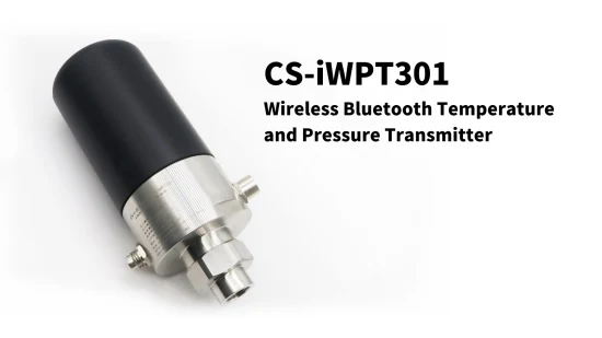  CS-Iwpt301 Capteur de température et de pression sans fil 1 % F.  S Bluetooth 4.2 IP65 0~400kpa...100MPa 8~30VDC 3.6VDC