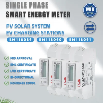 Mètre d'énergie de station de charge de chargeur de véhicule électrique à C.A. EV monophasé avec RS485